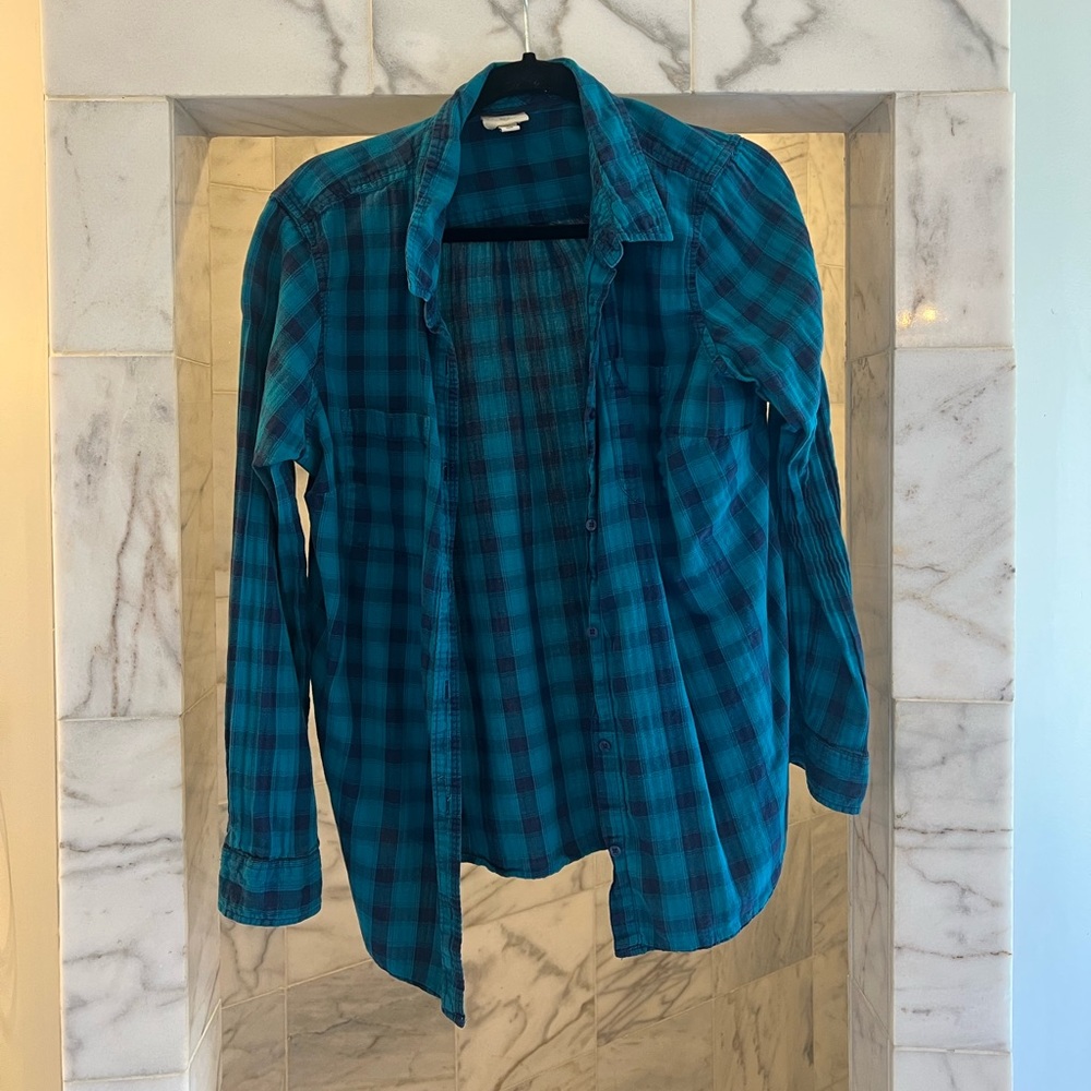 Teal/Navy Flannel